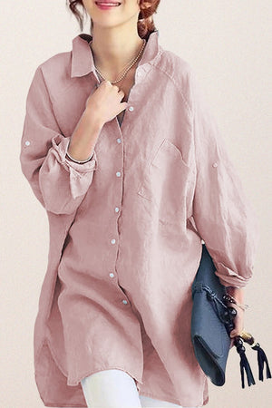Oversized 100% Cotton Linen Shirt