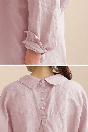 Oversized 100% Cotton Linen Shirt