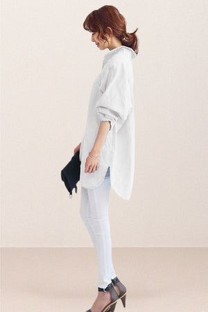 Oversized 100% Cotton Linen Shirt