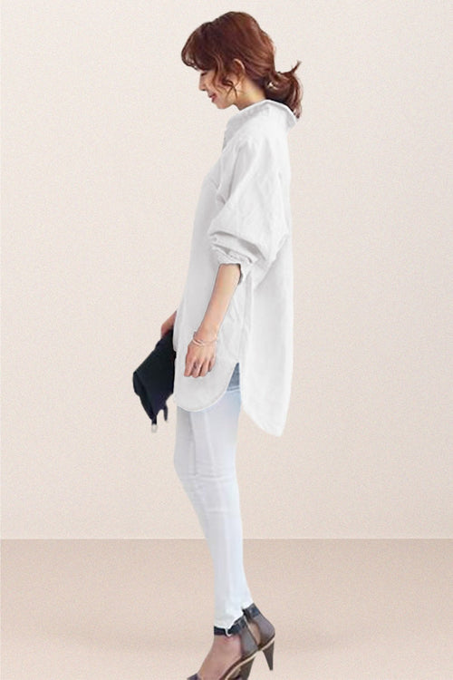 Oversized 100% Cotton Linen Shirt