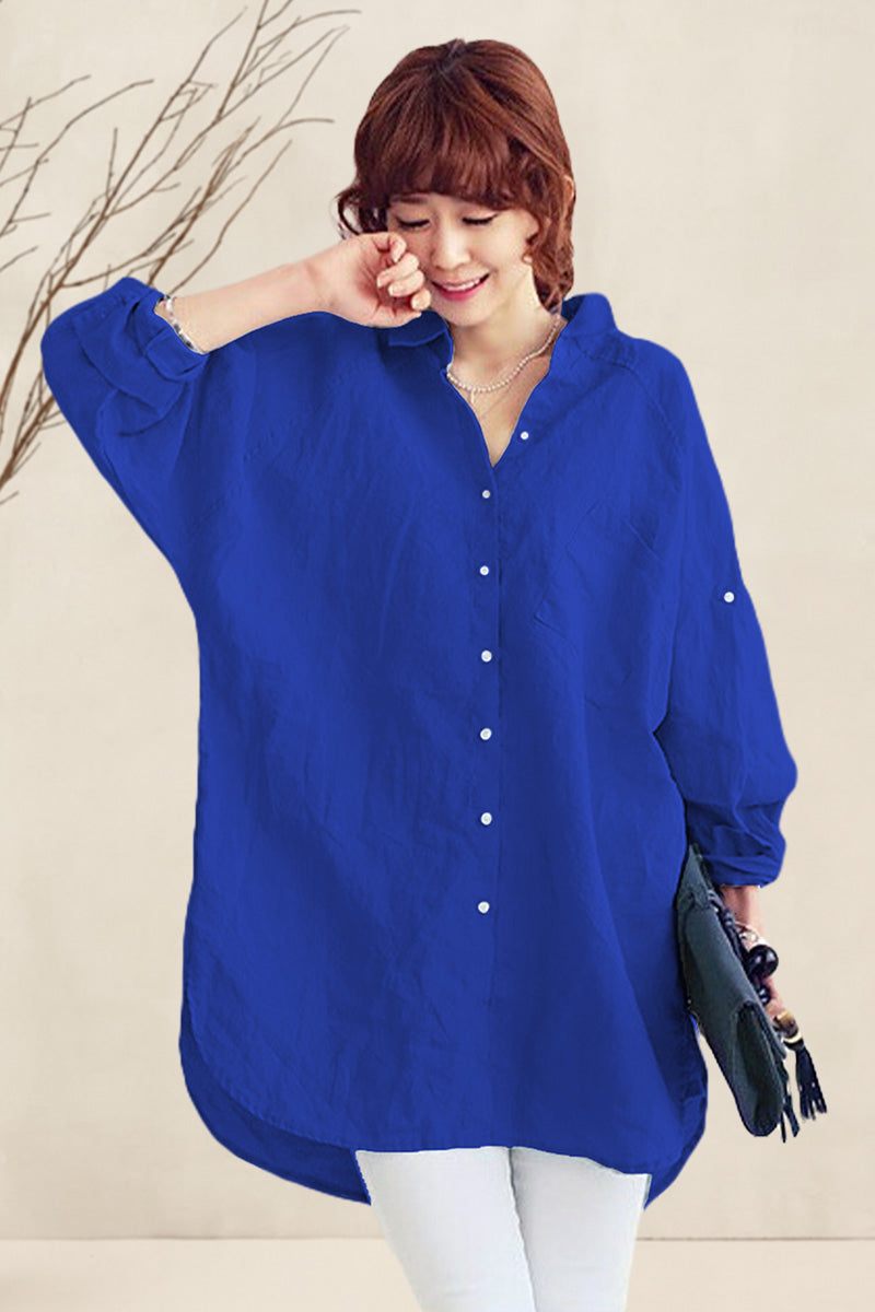 Oversized 100% Cotton Linen Shirt