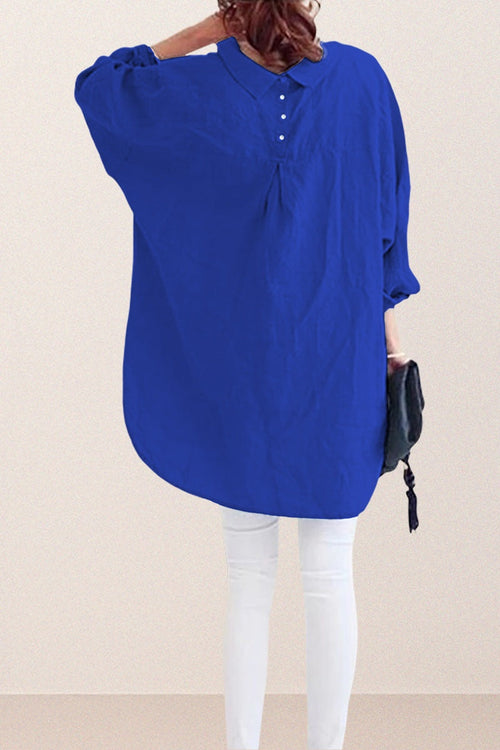 Oversized 100% Cotton Linen Shirt