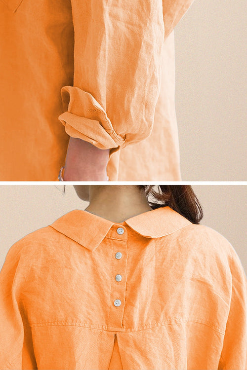Oversized 100% Cotton Linen Shirt