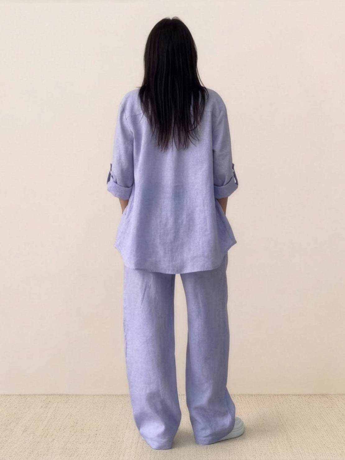 100% cotton double comfort two-piece set in multiple colors with relaxed fit