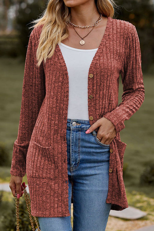 Long, Lightweight, Ultra Soft Knit-like Cardigan