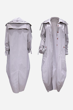Sleek Minimalist Hooded Coat