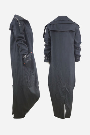 Sleek Minimalist Hooded Coat