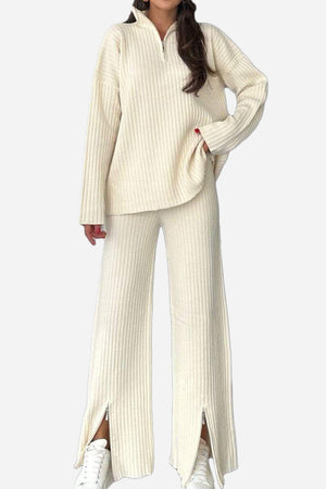 Curve-Loving Knit Work from Home Comfort Set
