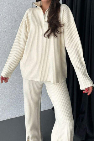 Curve-Loving Knit Work from Home Comfort Set