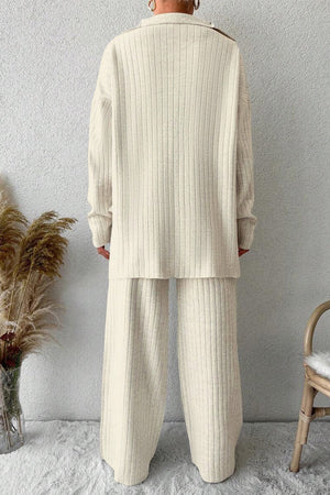 Curve-Loving Knit Work from Home Comfort Set