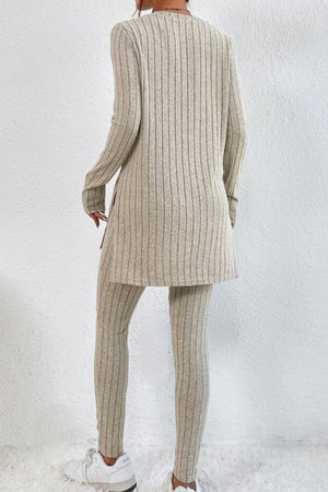 Butter Touch Ribbed Two-Piece Set