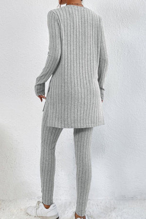 Butter Touch Ribbed Two-Piece Set