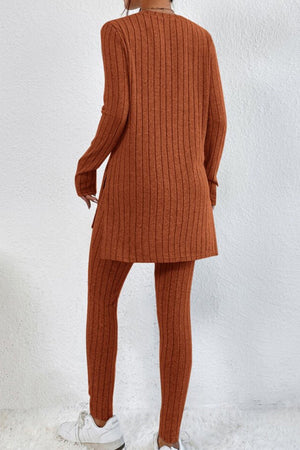 Butter Touch Ribbed Two-Piece Set