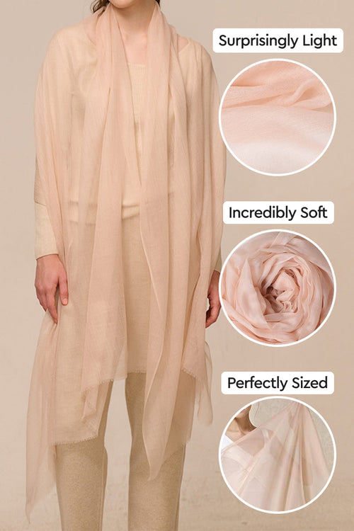 100% Cashmere Featherlight Luxury Scarf
