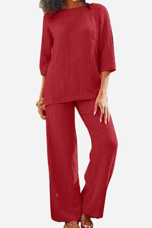 Elegant Textured Two-Piece Set