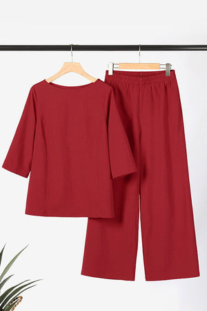 Elegant Textured Two-Piece Set