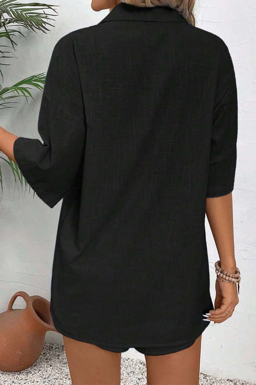 Coastal Linen Cotton Two Piece Set