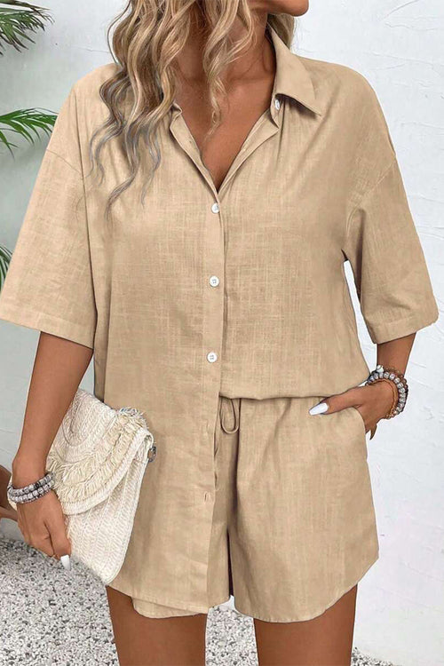 Coastal Linen Cotton Two Piece Set