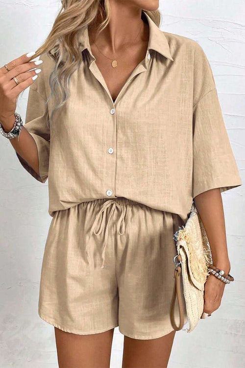 Coastal Linen Cotton Two Piece Set