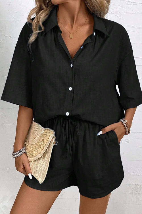 Coastal Linen Cotton Two Piece Set