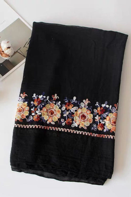 Embroidered Travel-Must Versatile Shawl