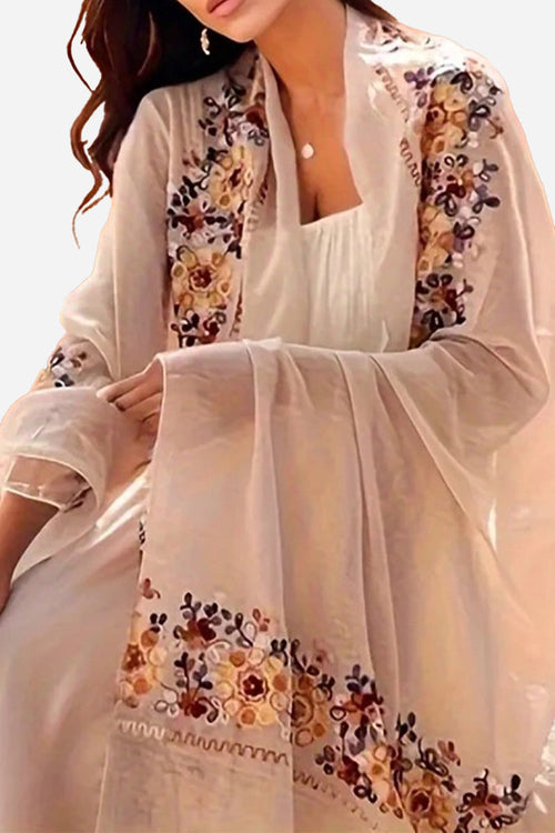 Embroidered Travel-Must Versatile Shawl