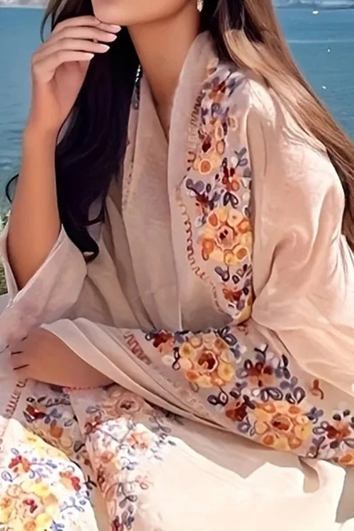 Embroidered Travel-Must Versatile Shawl