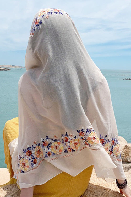 Embroidered Travel-Must Versatile Shawl