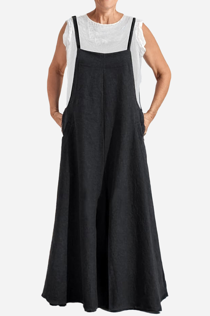 Cotton Blend Travel Comfort Jumpsuit