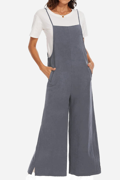 Cotton Blend Travel Comfort Jumpsuit