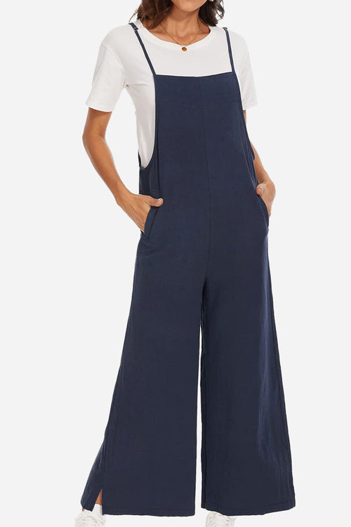 Cotton Blend Travel Comfort Jumpsuit