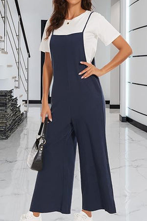 Cotton Blend Travel Comfort Jumpsuit