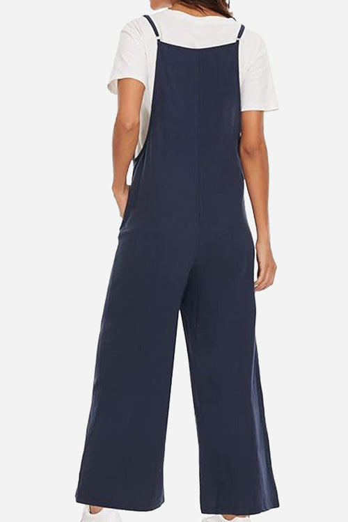 Cotton Blend Travel Comfort Jumpsuit