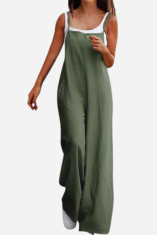 Cotton Blend Travel Comfort Jumpsuit