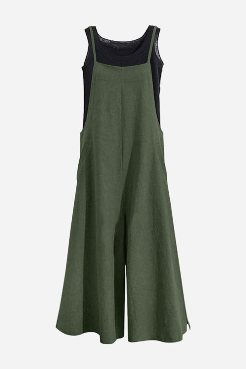 Cotton Blend Travel Comfort Jumpsuit