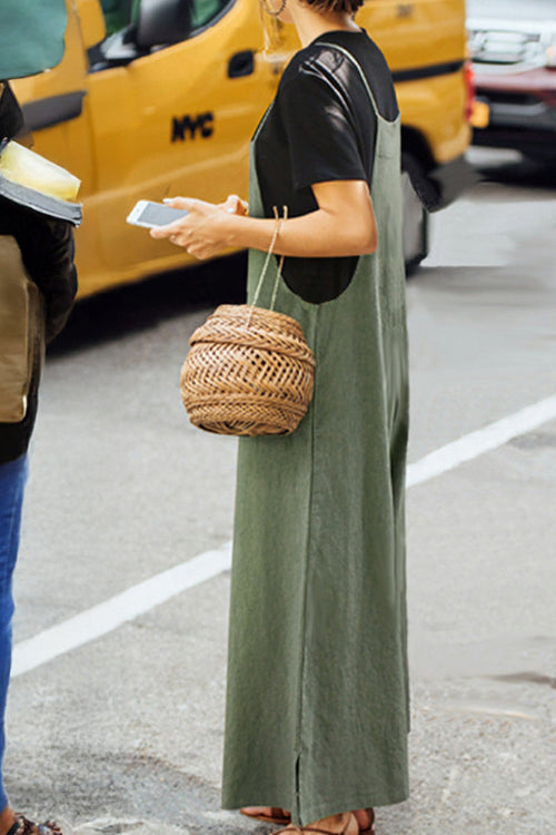 Cotton Blend Travel Comfort Jumpsuit