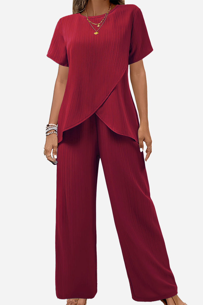 Textured Elegance Two-Piece Set