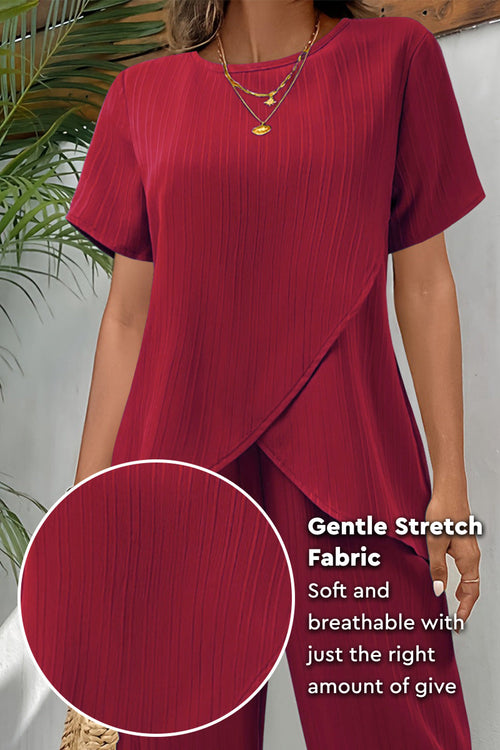 Textured Elegance Two-Piece Set