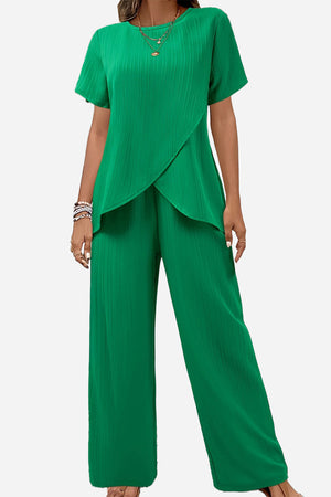 Textured Elegance Two-Piece Set