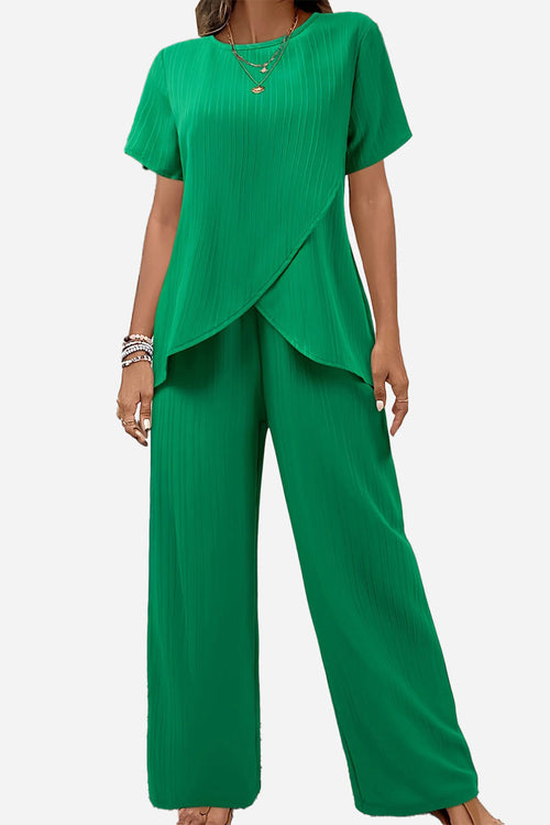 Textured Elegance Two-Piece Set