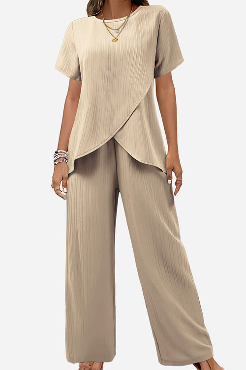 Textured Elegance Two-Piece Set