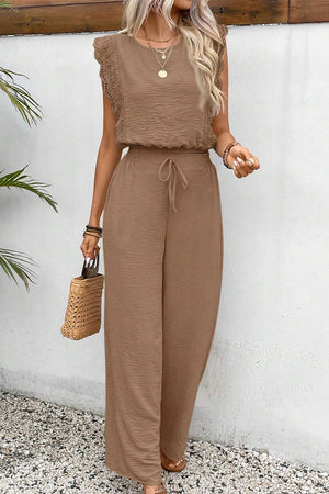 Elegant Two-Piece Set With Lace Detail