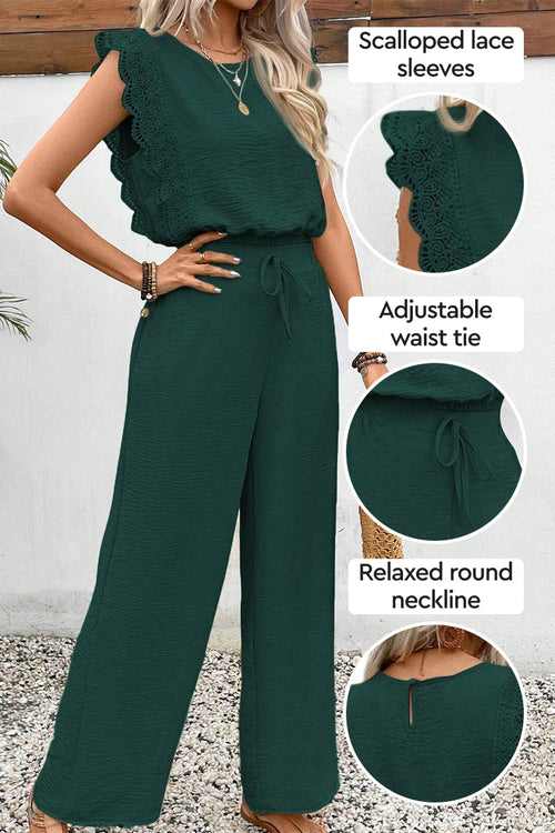 Elegant Two-Piece Set With Lace Detail