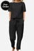 Cotton-Linen Blend Monochrome Two-Piece Set