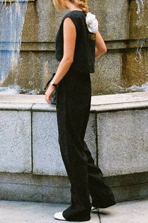 Cotton-Linen Blend Summer Favorite Two-Piece