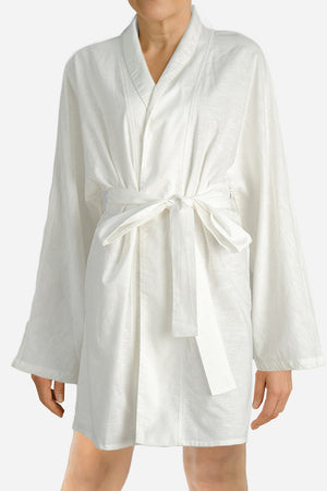 Cotton-Linen Blend Luxury Spa Robe