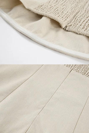 100% Cotton Linen “Dolce Vita” Strapless Dress