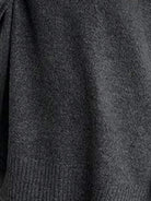 Soft-knit turtleneck two-piece outfit with relaxed fit and wide-leg pants