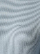 Asymmetric wrap ribbed knit top with diagonal button closure and flared cuffs