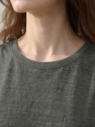 100% linen wide neck vest with cowl drape and boat neck styles, sleeveless and breathable fabric